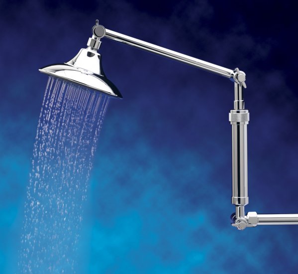 Double Extention with Pan Shower Head - Click Image to Close